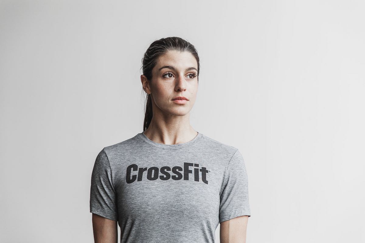 Nobull Crossfit® Women's T Shirts Grey | Australia (KY2983)